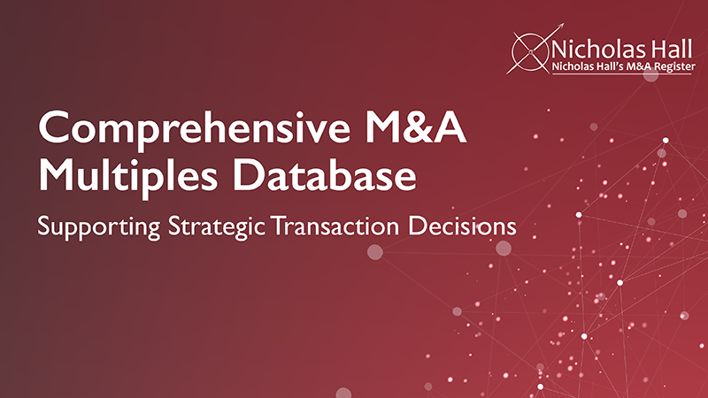 Comprehensive Consumer Healthcare M&A Multiples Database