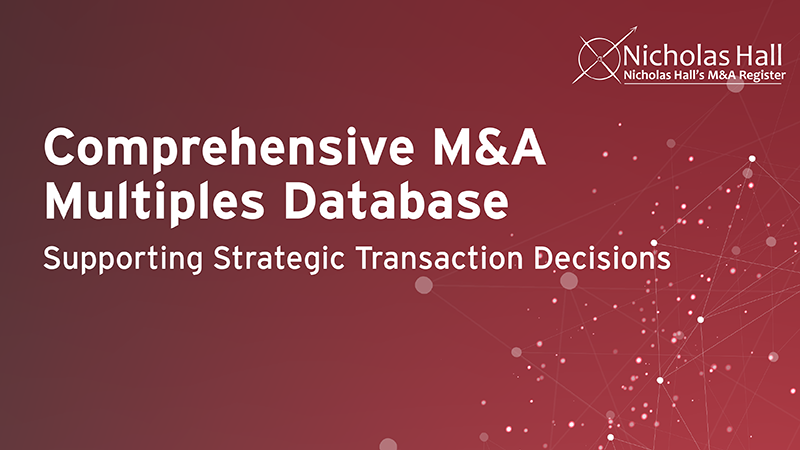 Comprehensive Consumer Healthcare M&A Multiples Database